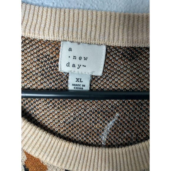 A New Day Animal/Leopard Print Sweater - Picture 7 of 7